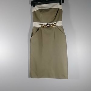 (NOT FOR SALE) Antonio Melani khaki color sleeveless dress Sz 0